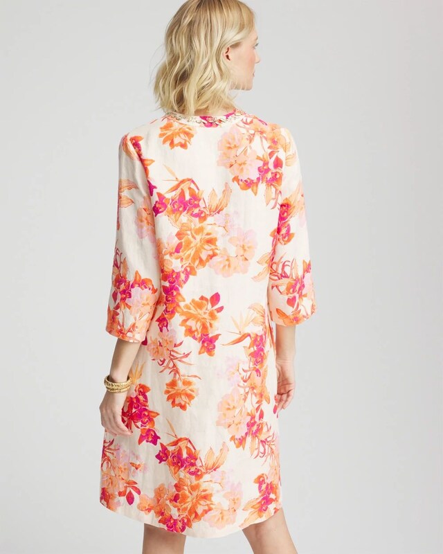 Embellished Linen Kurta Dress - image 3